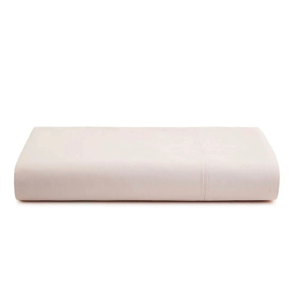 Calvin Klein Florence Stitch 500 Thread Count KING Flat Sheet SLIPPER PINK